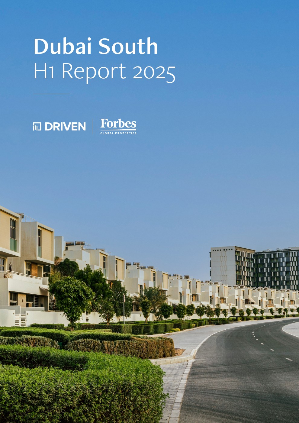 تقرير أداء سوق العقارات في دبي الجنوب | النصف الأول 2025 — first page of the original PDF — photo 1